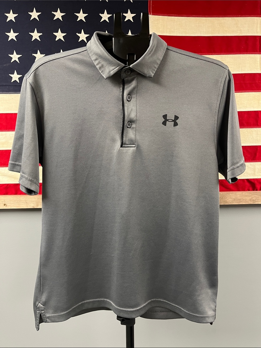 Under Armour Men's Heather Gray Performance Polo